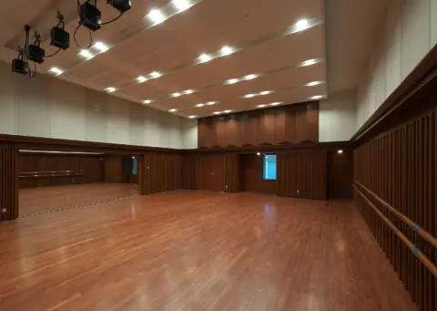 渋谷区文化総合センター大和田 練習室：フローリングの広い部屋