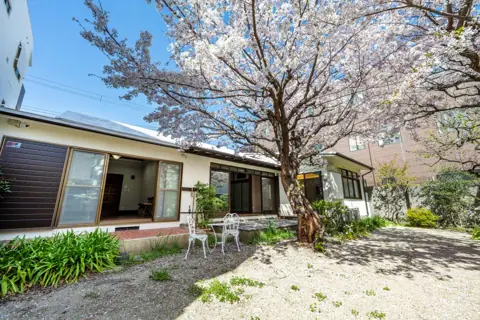 Sakura Studio（サクラスタジオ）：庭と建物の外観